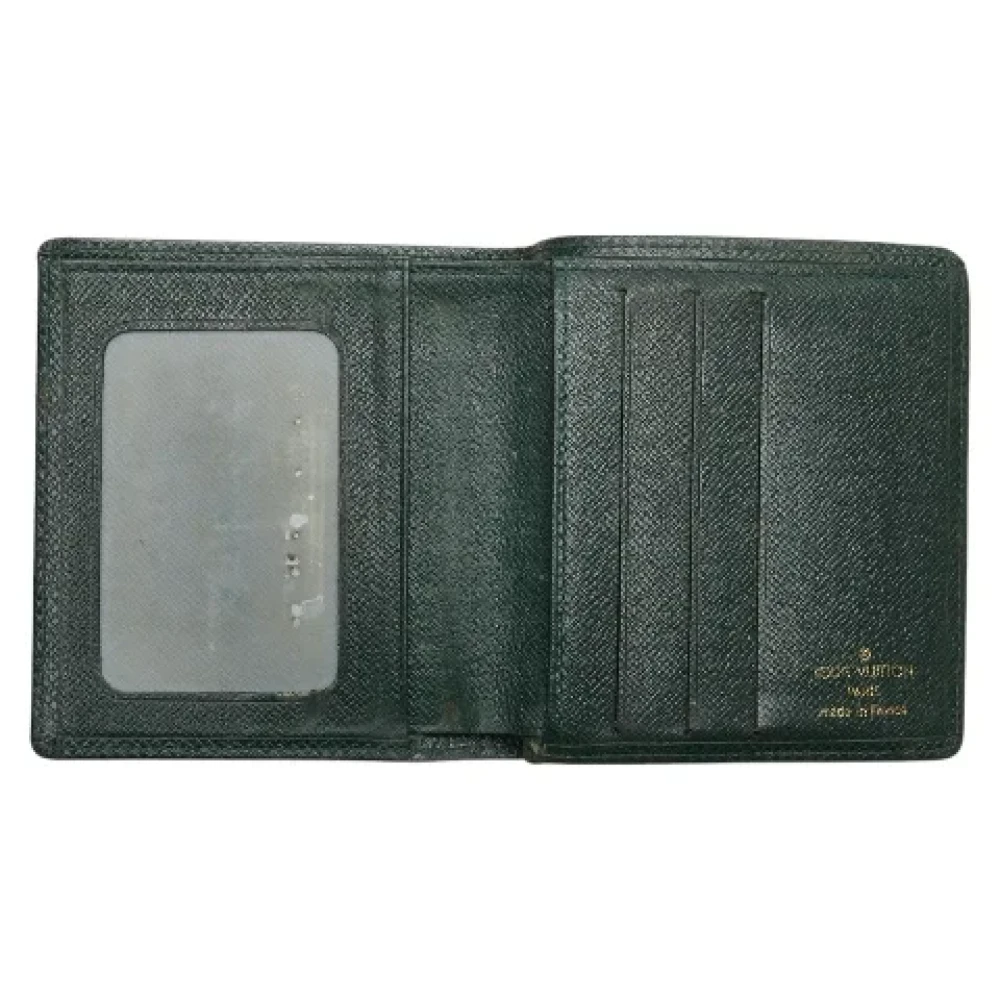Louis Vuitton Vintage Pre-owned Leather wallets Green Heren