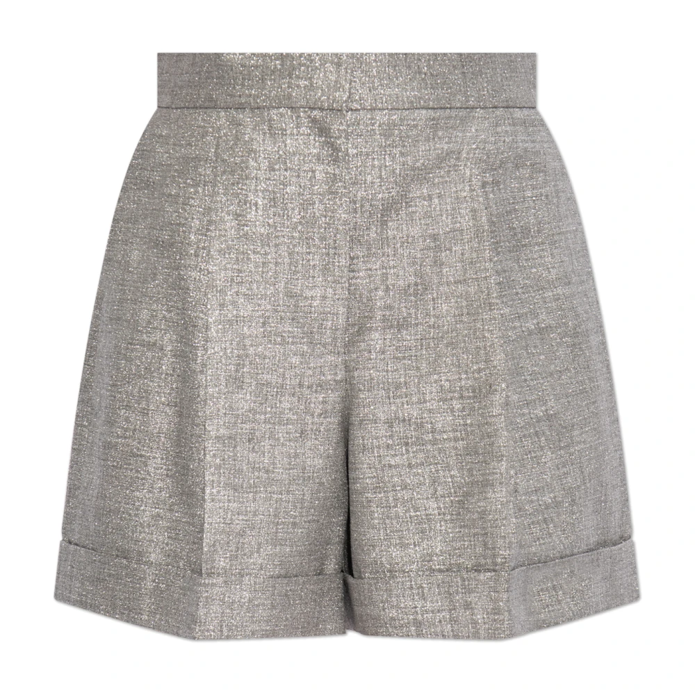 Alexander mcqueen Geplooide shorts Gray Dames