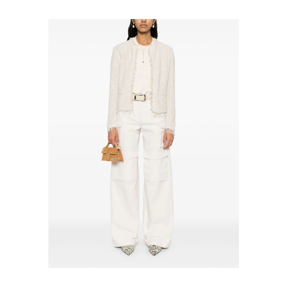 IRO Beige Broek met Cargo Zakken Beige Dames