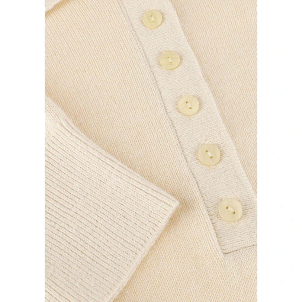 Modström Elegante witte polotrui Beige Dames