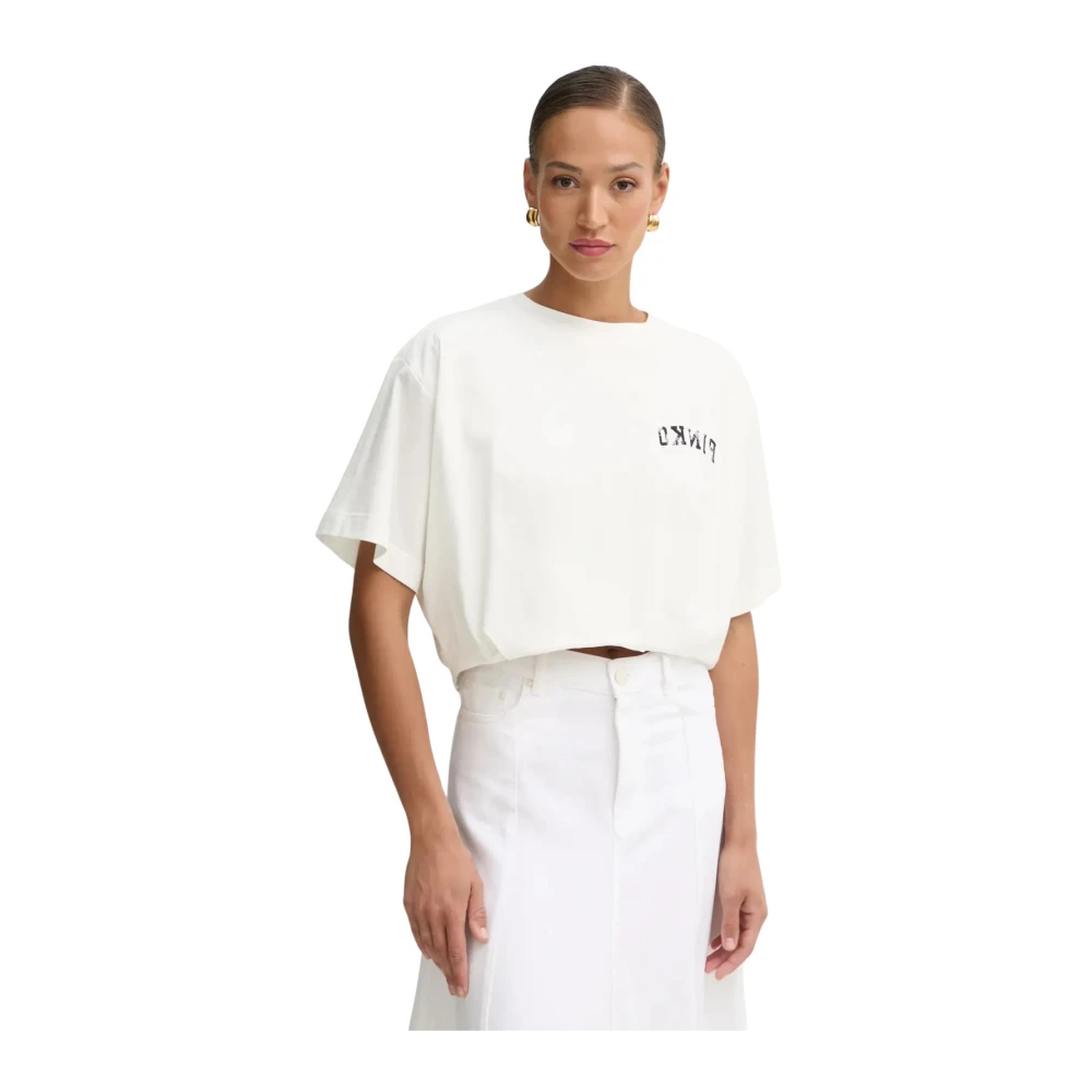 Pinko Stijlvolle T-shirts en Polos White Dames