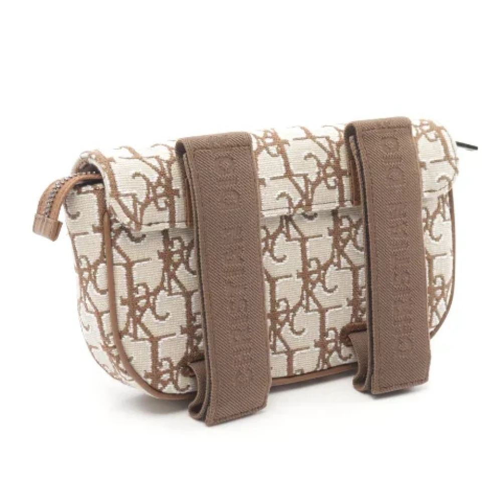 Dior Vintage Pre-owned Cotton dior-bags Beige Dames