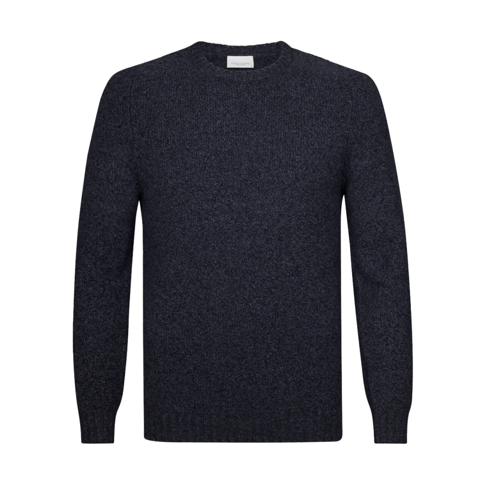 Profuomo Navy Crew Neck Pullover Sweater Blue Heren
