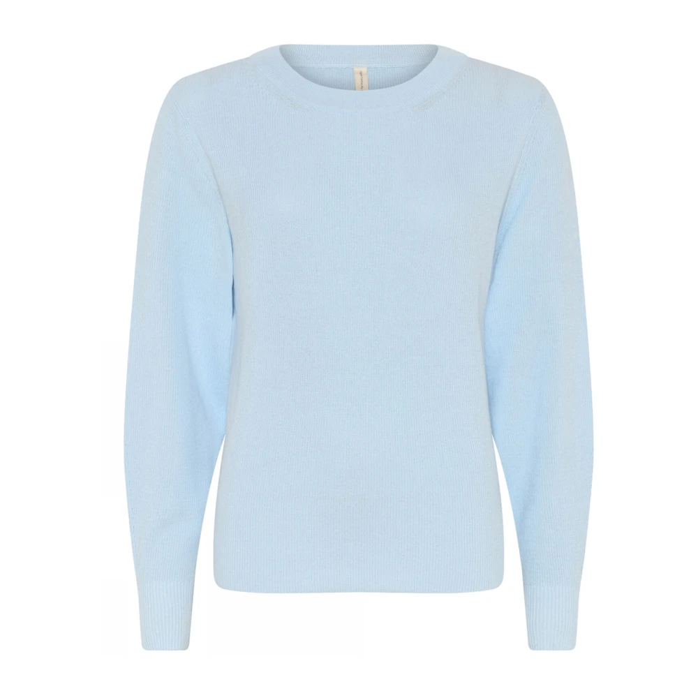 Skovhuus Oversize Sailor Stitch Pale Blue Blouse Blue Dames