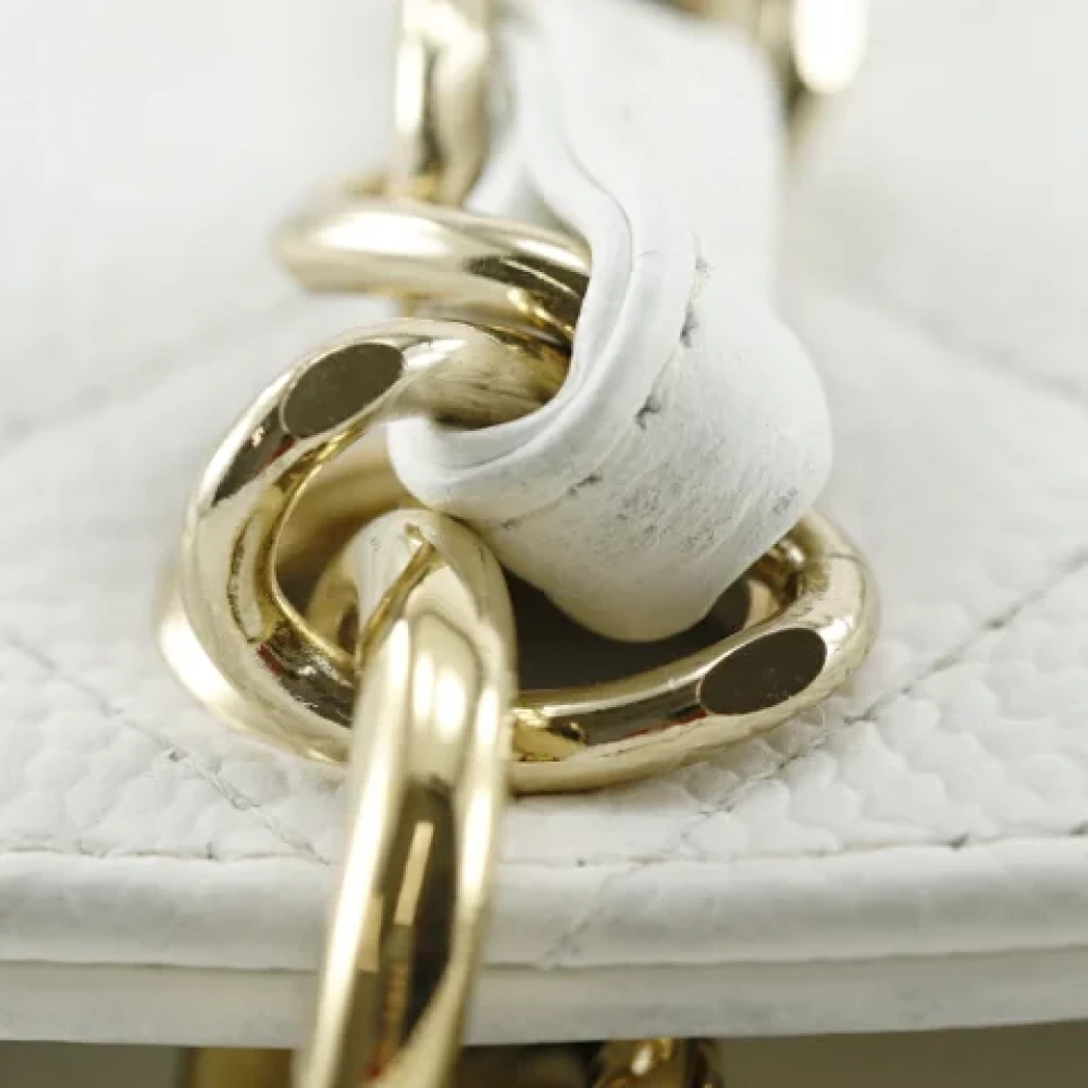 Chanel Vintage Pre-owned Fabric totes White Dames