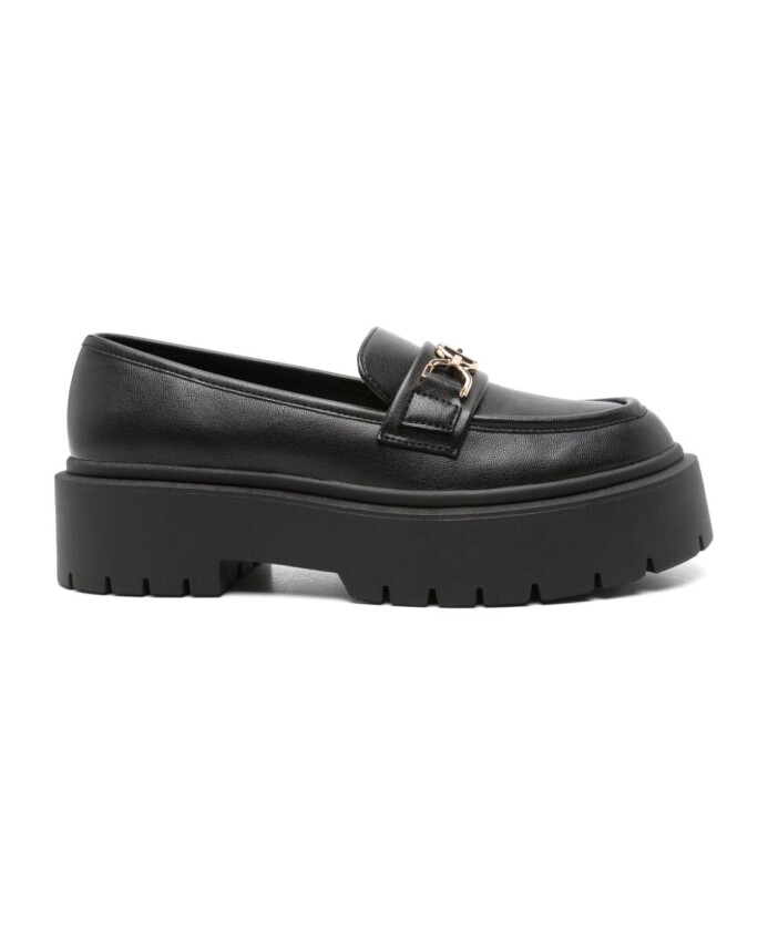 black-leather-logo-buckle-sandals