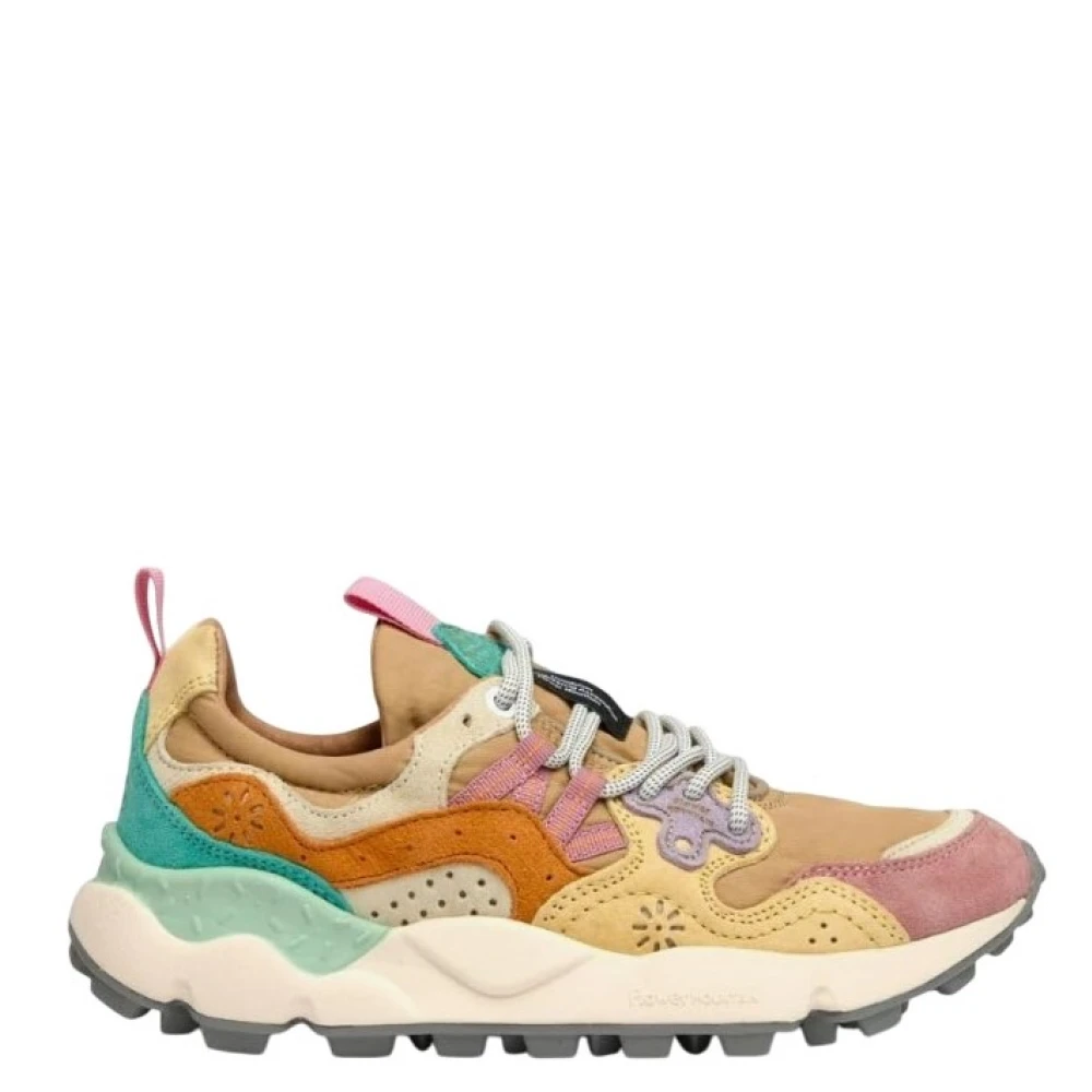 Flower Mountain Donna Multicolor - Sneaker Outdoor Con Inserti In Camoscio - Shoes - E - 36 Eu