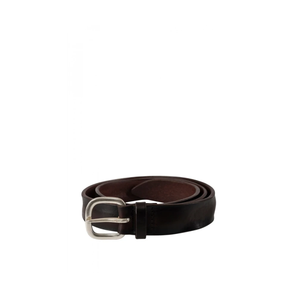 Orciani Heren Leren Riem Brown Heren