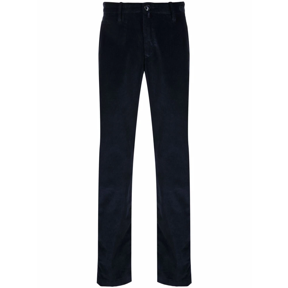 Jacob Cohën Men's Blue Corduroy Slim Cut Trousers