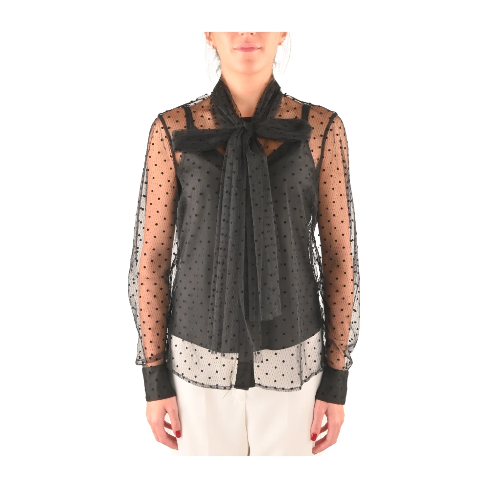 Kocca Zwarte Polyamide Shirt Elegante Stijl Black Dames