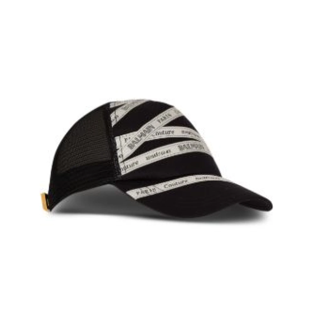 Balmain Zwarte lintklep voor vrouwen Black Dames