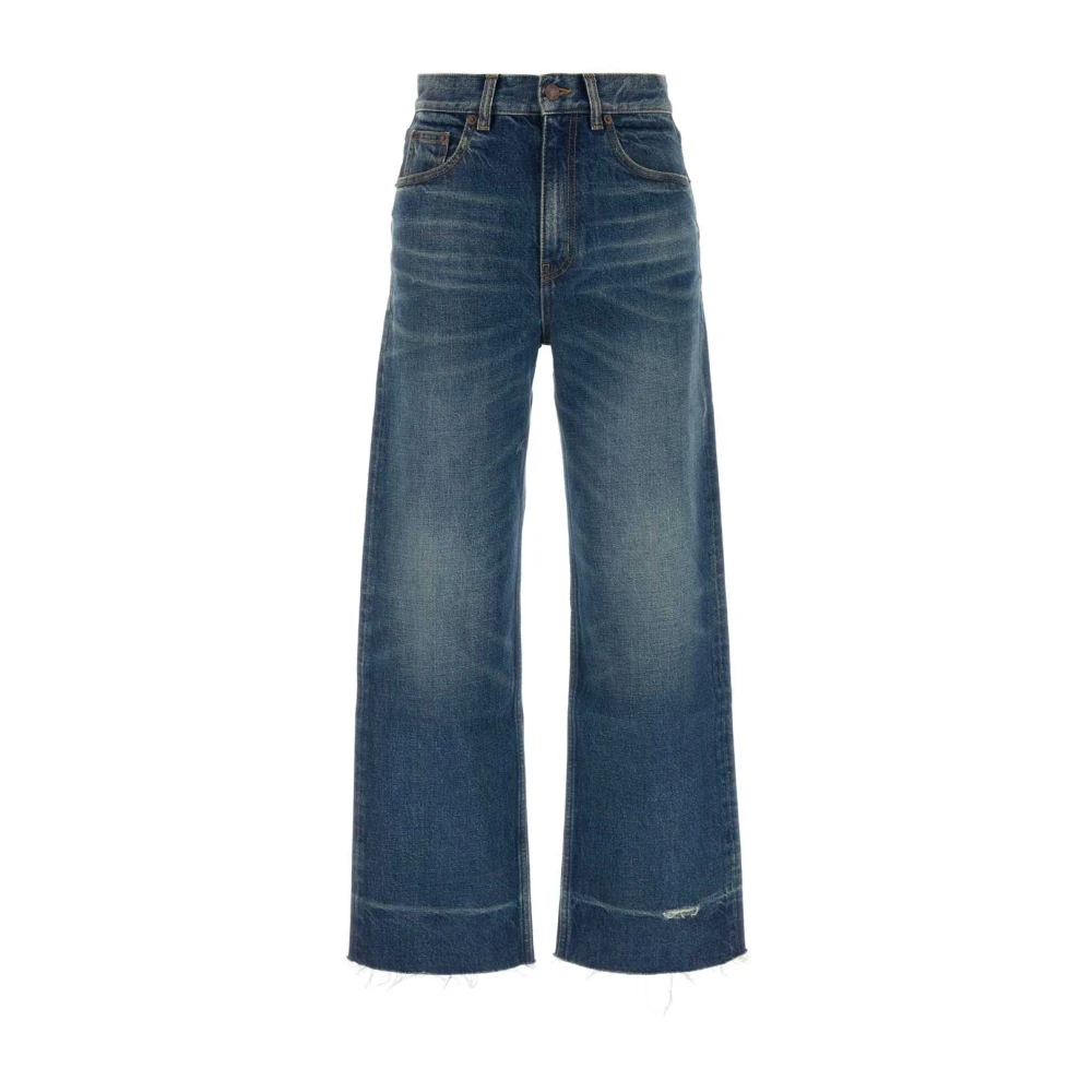 Chloé Women's Blue Bootcut Denim Jeans In Dark Cobalt Cotton - Image 2