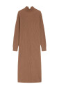 brown-wool-cashmere-midi-dress