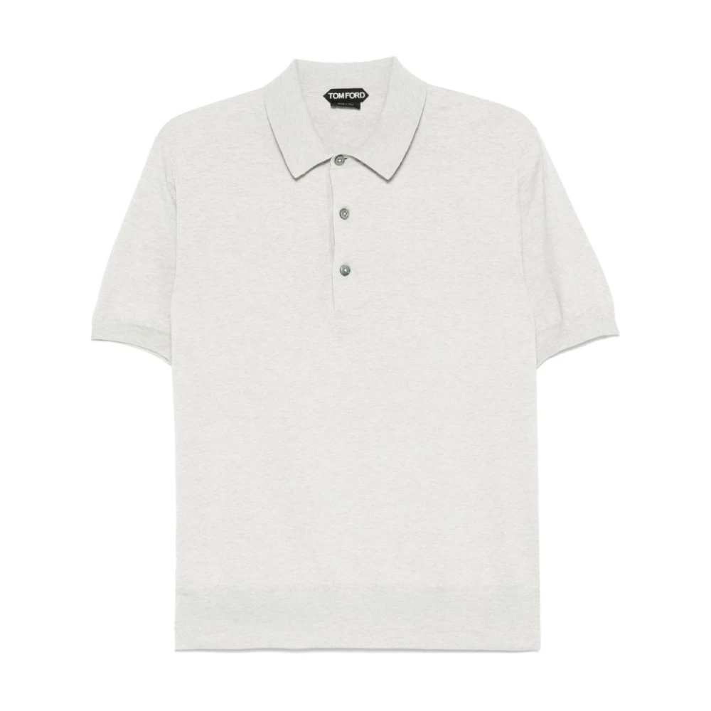 Tom Ford Grijze Polo Shirt Casual Stijl Gray Heren