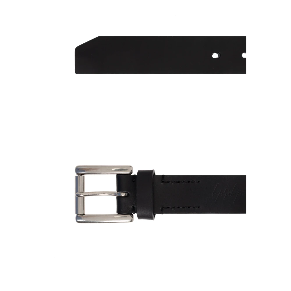 Y-3 Leren riem Black Heren