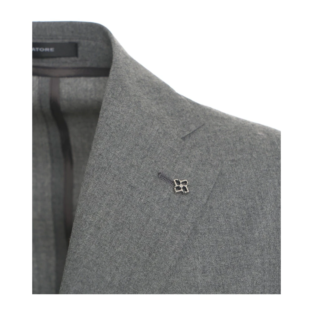 Tagliatore Grijs pak Aw24 Model 190cm Gray Heren