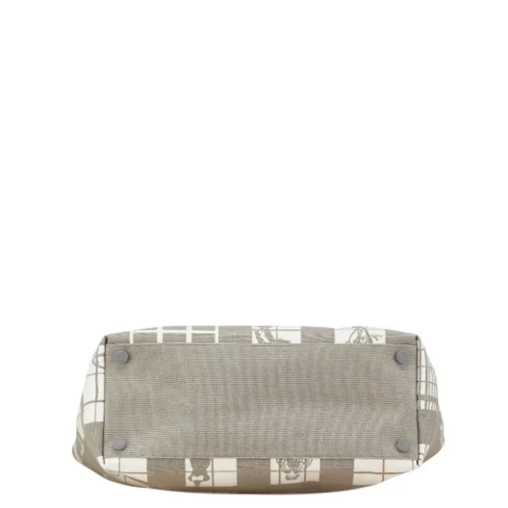 Chanel Vintage Pre-owned Canvas handbags Beige Dames