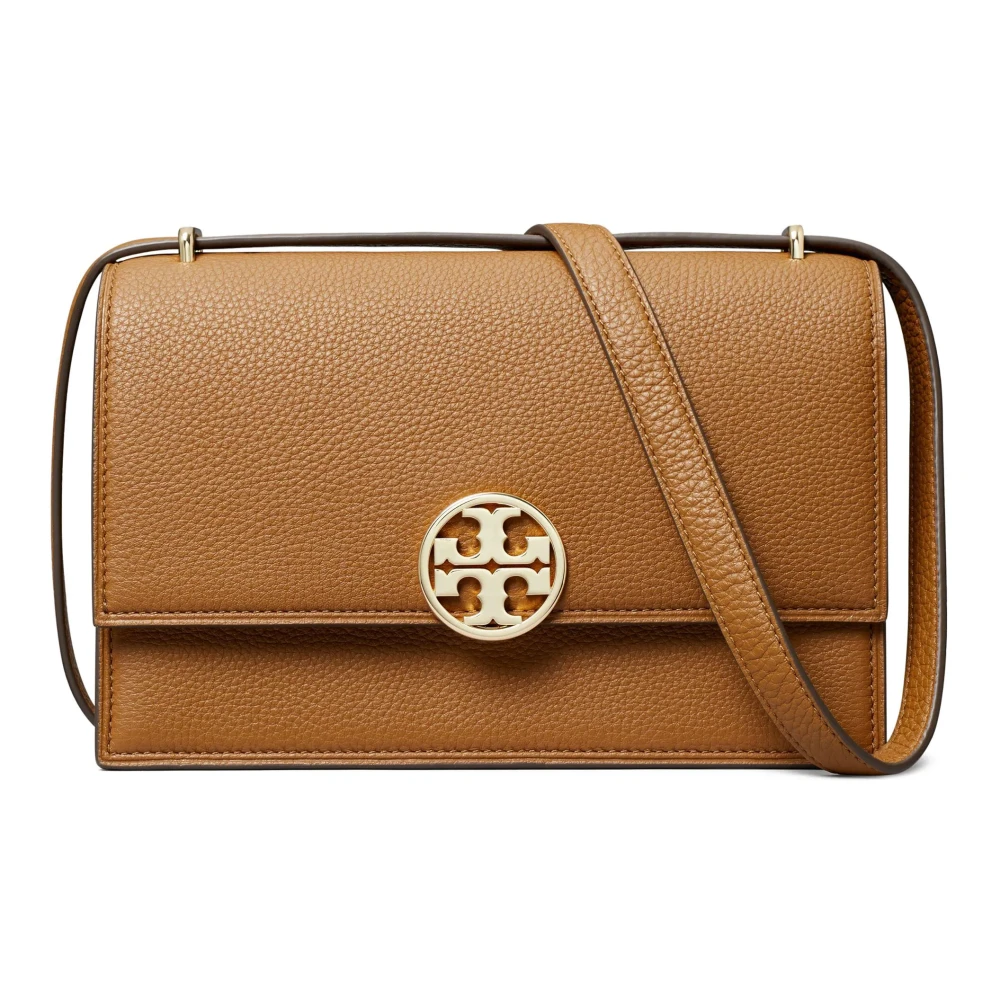 TORY BURCH Bruine Leren Schoudertas Brown Dames
