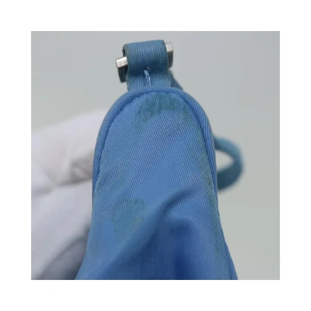 Prada Vintage Pre-owned Nylon home-office Blue Dames