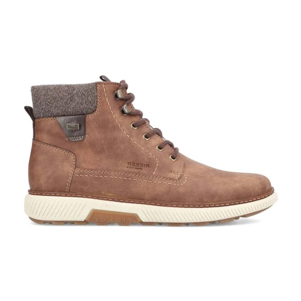 Rieker Men's Brown Lace-Up Boots, 9 Uk, Casual Ankle Boots