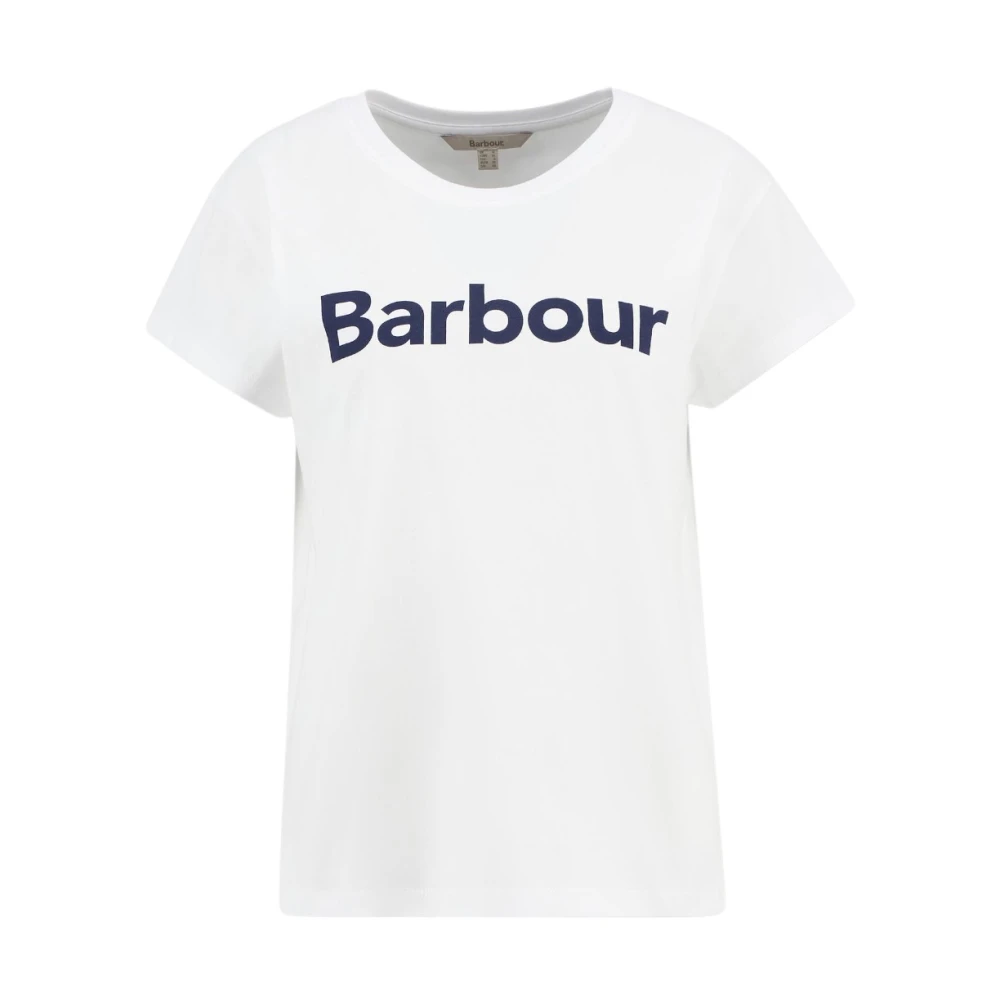 Barbour Women's White T-Shirts And Polos