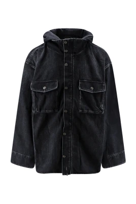 Huvtröja i denim