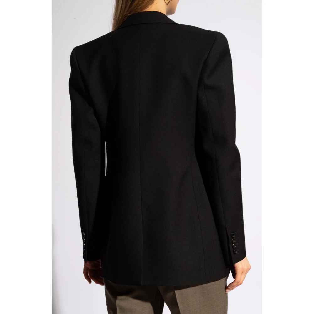 Saint Laurent Double-breasted blazer Black Dames