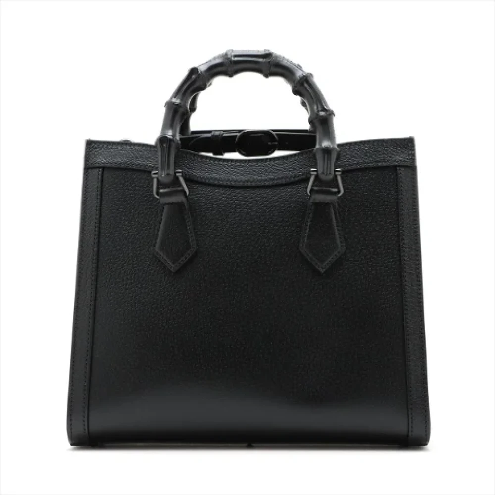Gucci Vintage Pre-owned Leather gucci-bags Black Dames