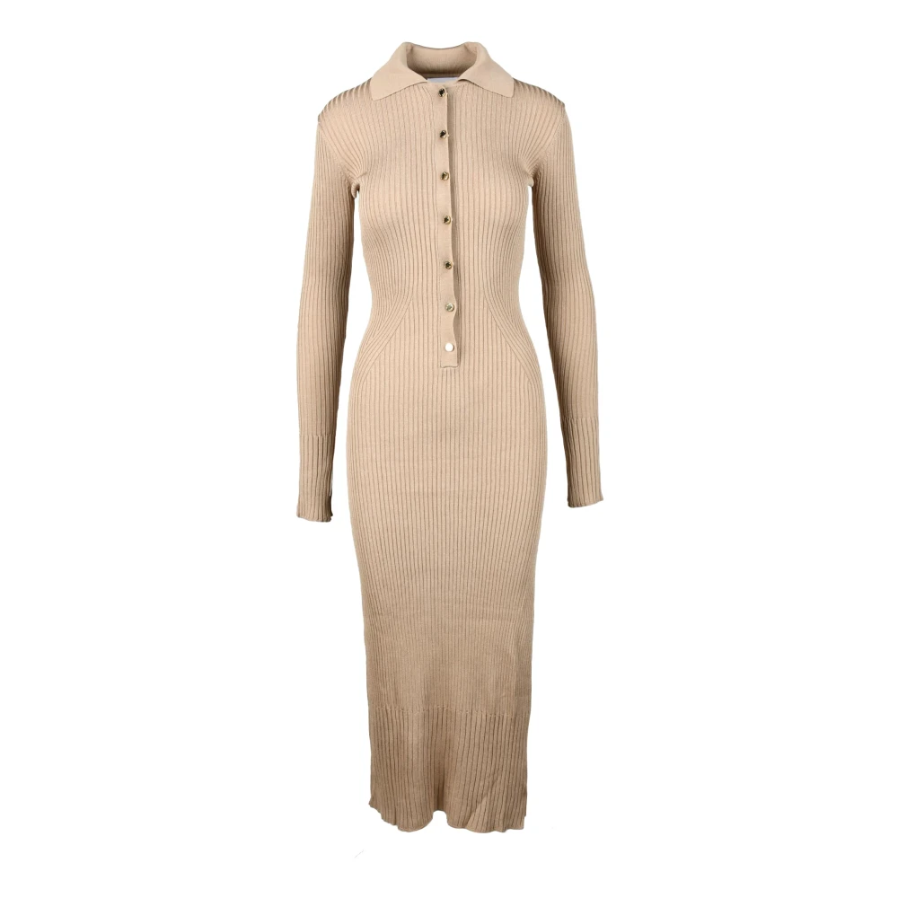 PATRIZIA PEPE Elegante jurk in viscosemix Beige Dames