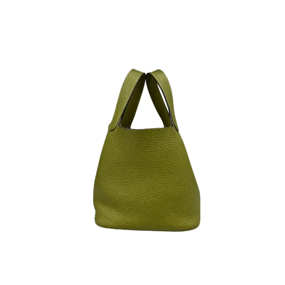 Hermès Vintage Pre-owned Fabric handbags Green Dames