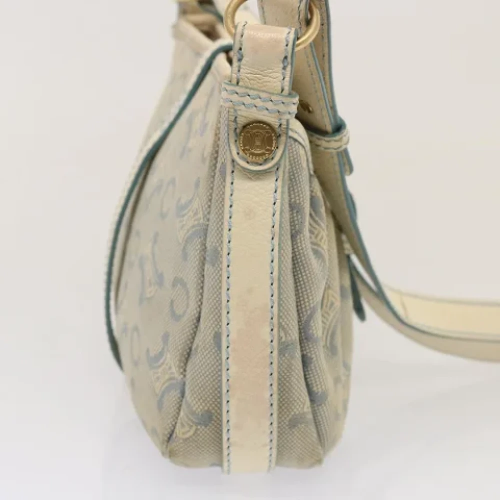 Celine Vintage Pre-owned Canvas shoulder-bags Blue Dames