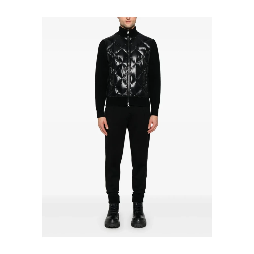 duvetica Zwarte Jassen met Cedegolo Stijl Black Heren