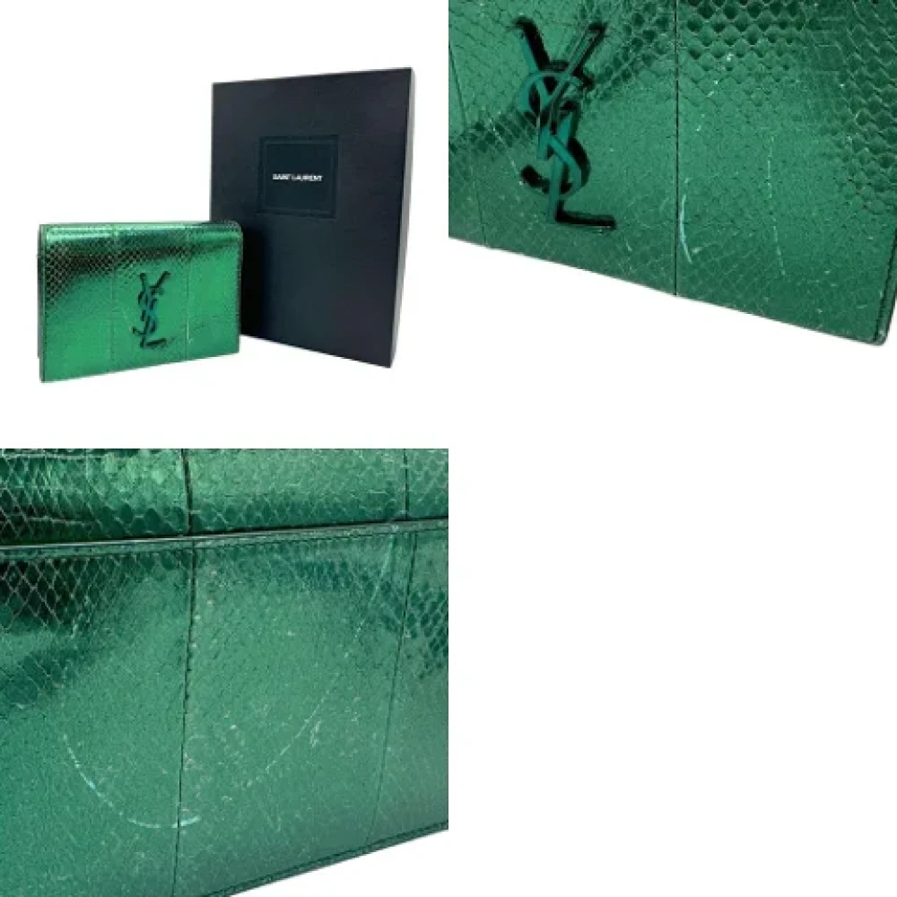 Saint Laurent Vintage Pre-owned Leather shoulder-bags Green Dames