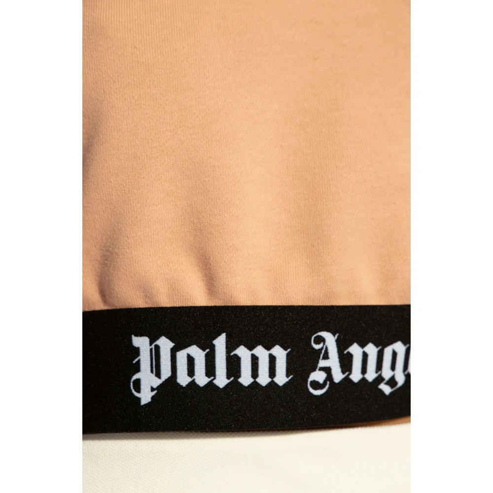 Palm Angels Sweatshirt met logo Orange Dames