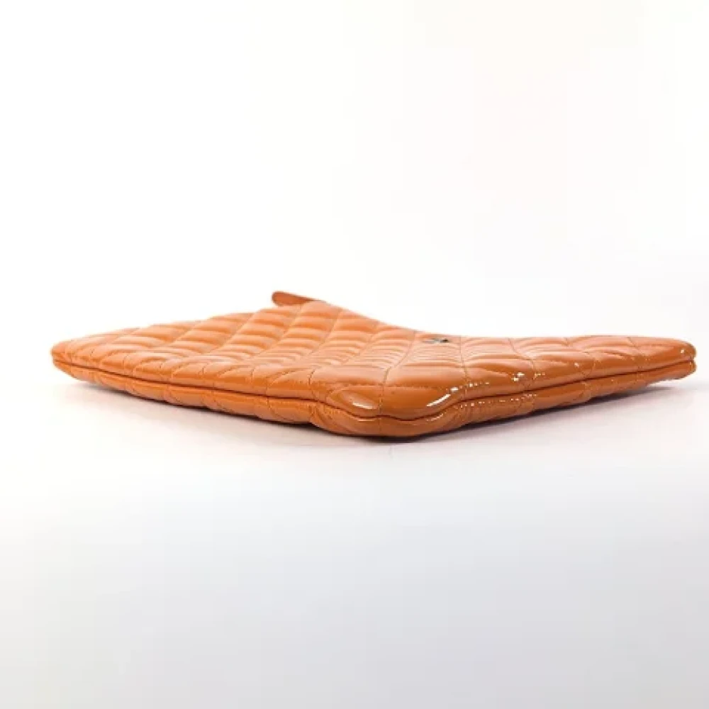 Chanel Vintage Pre-owned Leather wallets Orange Dames
