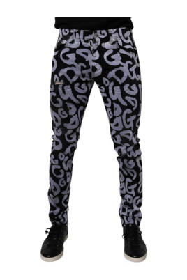 Graffiti Print Skinny Jeans