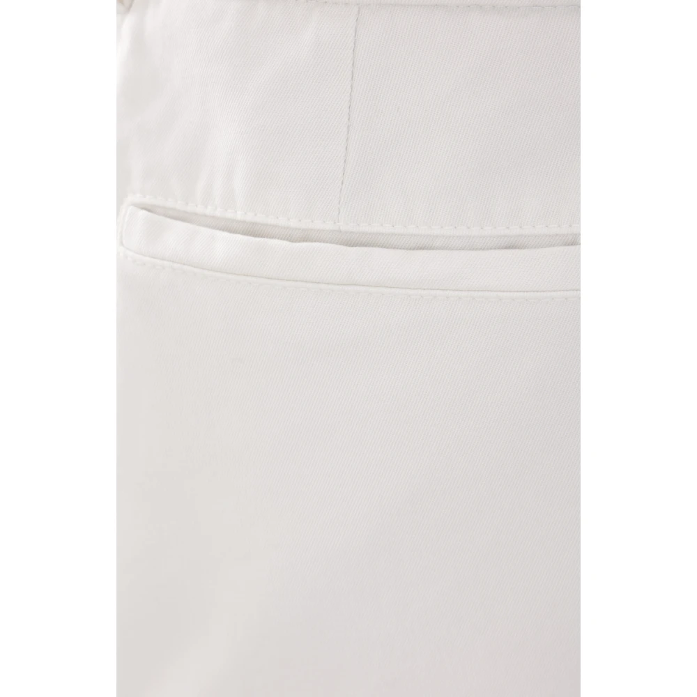 BRUNELLO CUCINELLI Witte katoenen vrijetijdsbroek White Heren