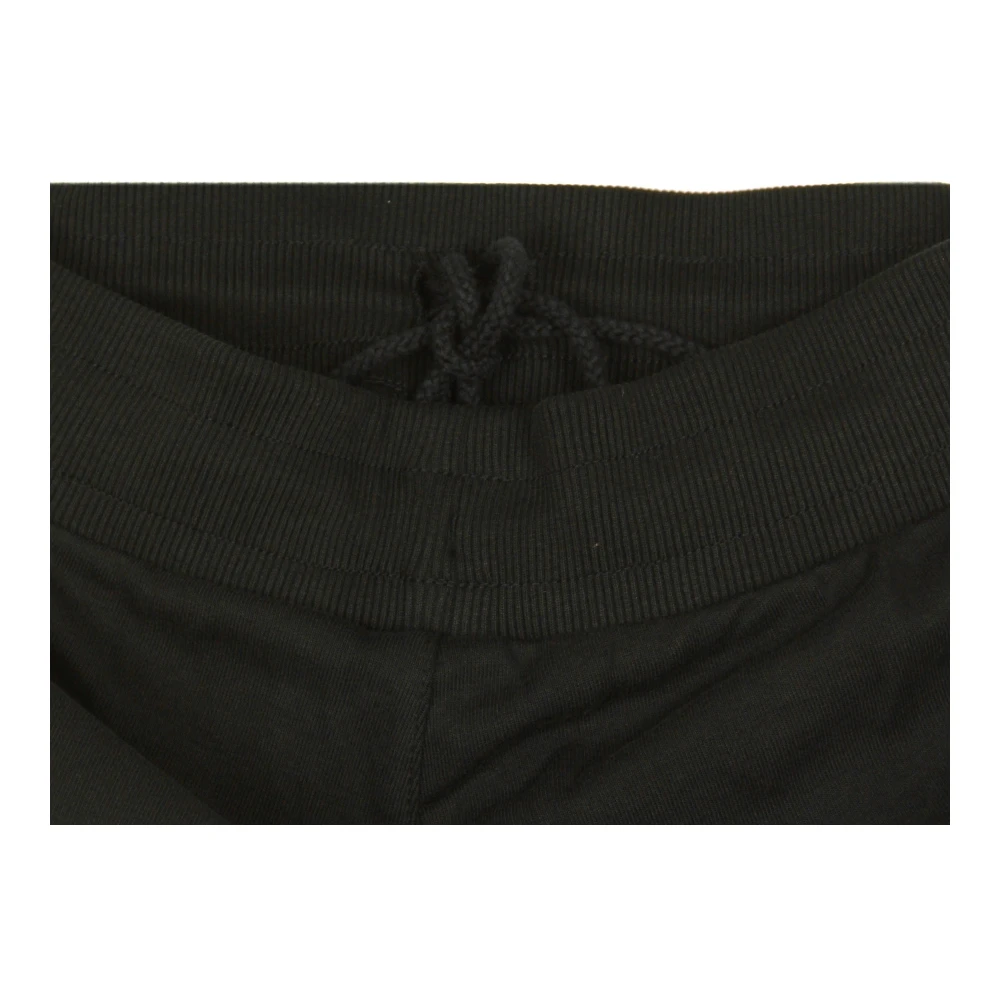 new era Geribbelde Inzet Jogger Broek Zwart Wit Black Heren