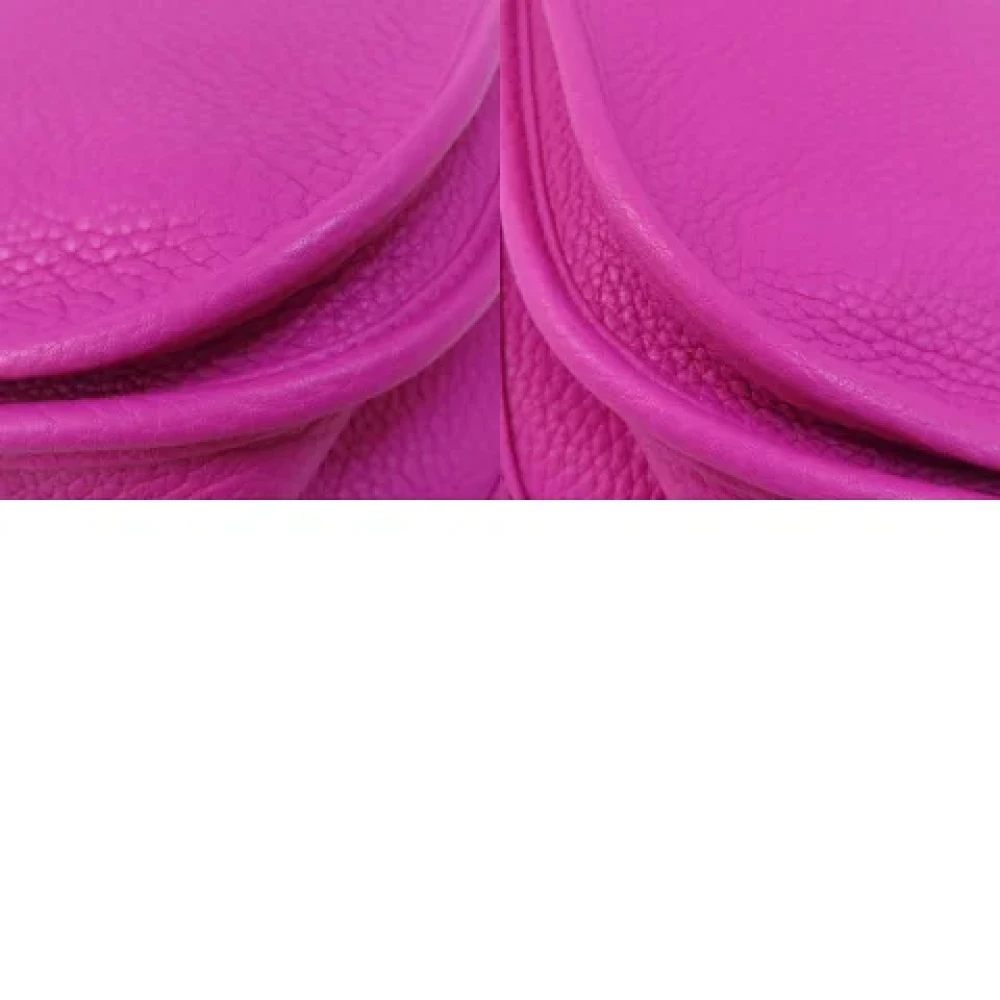 Hermès Vintage Pre-owned Leather shoulder-bags Purple Dames