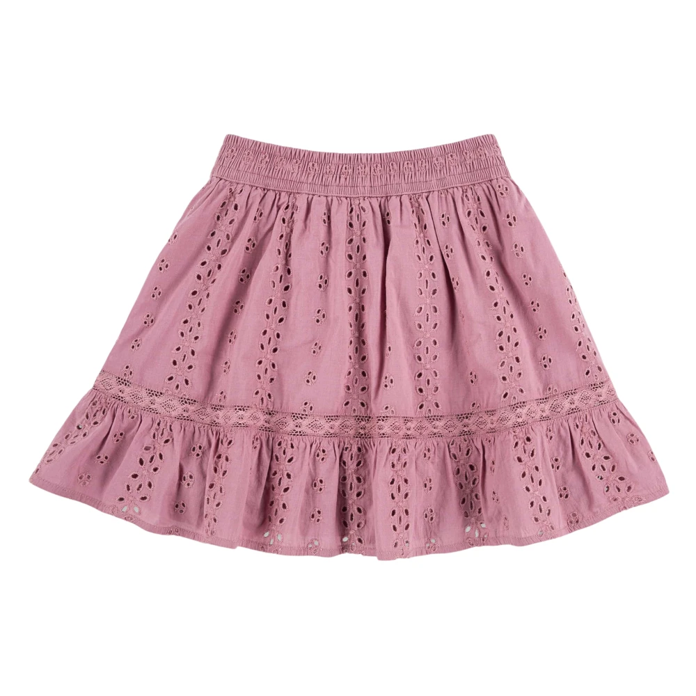 Abercrombie & Fitch Pink Eyelet Mini Skort - Female - Kids Skirts - 13 Y - Kids