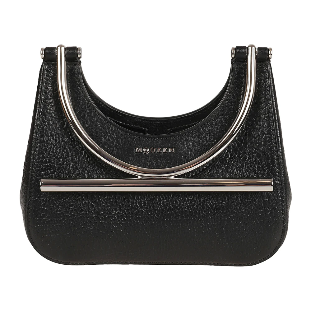 Alexander mcqueen Zwarte Mini Cross-Bar Tassen Black Dames