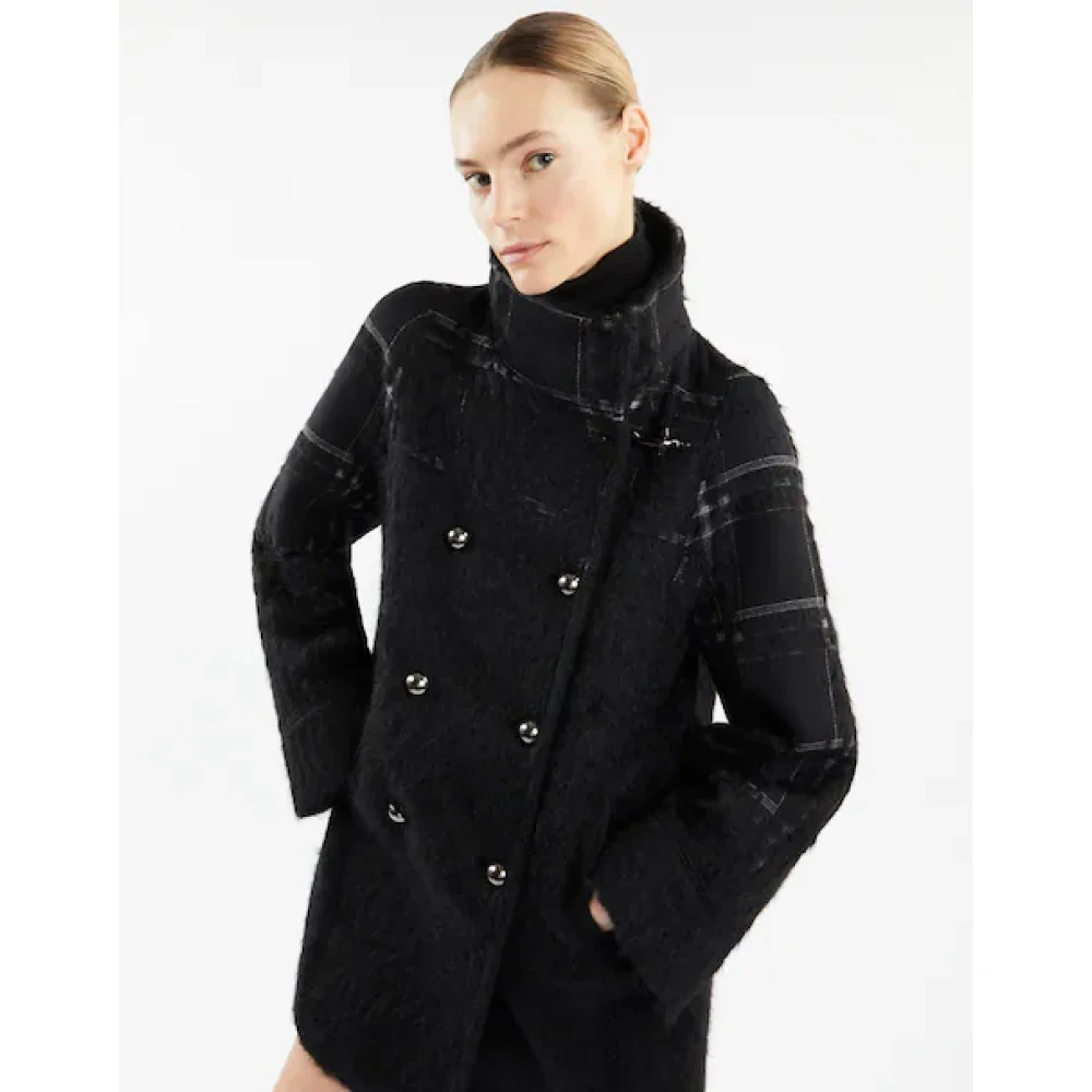 Fay Zwarte Winterjassen Black Dames