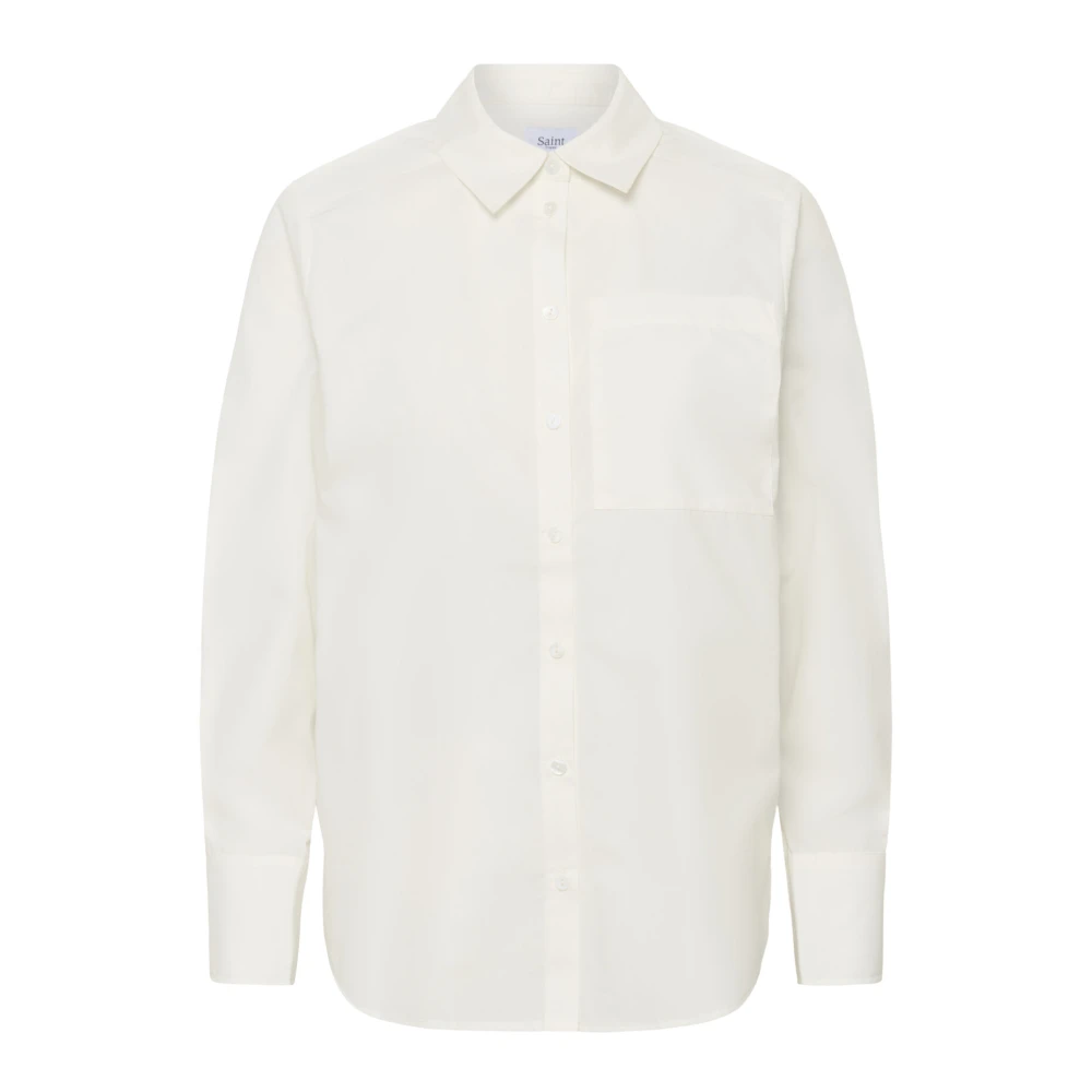 Saint Tropez , Damen, Blusen & Hemden, Weiß, S