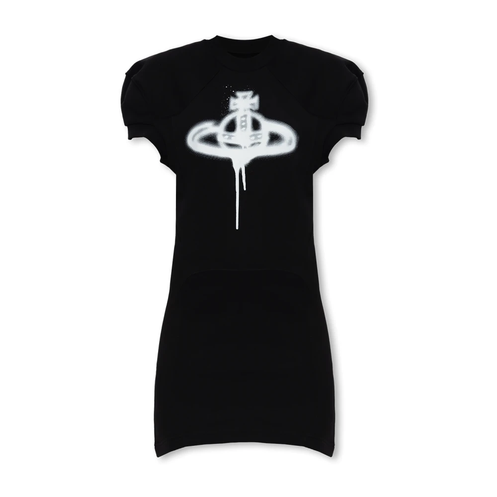 Vivienne Westwood Jurk met logo Black Dames