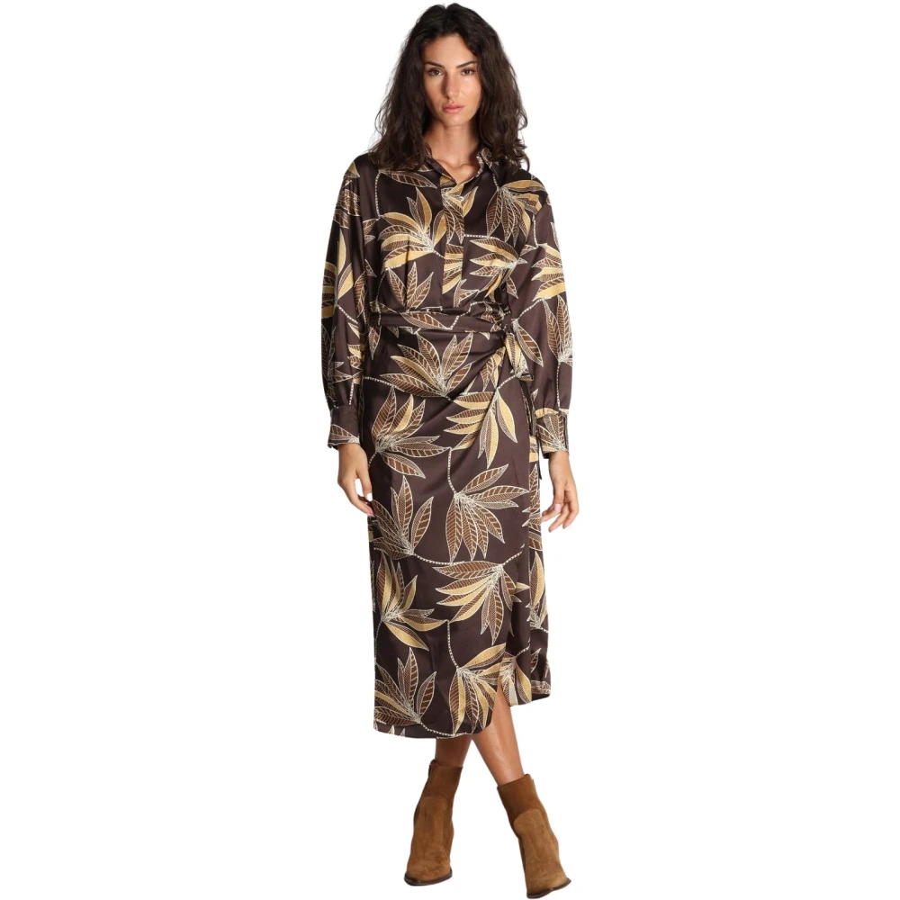 Emme Di Marella Women's Brown Meringa Shirt Dress