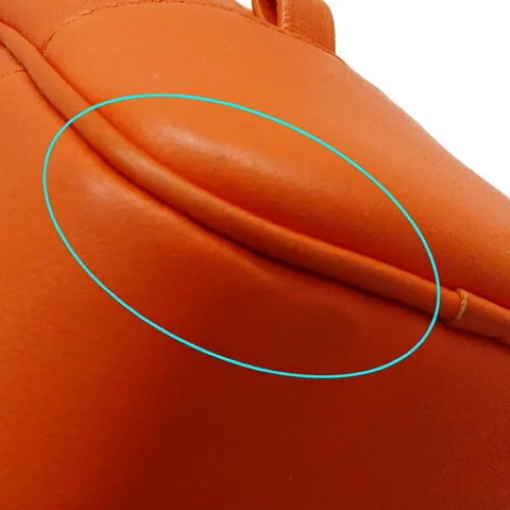 Loewe Pre-owned Leather handbags Orange Dames