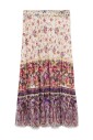 floral-print-elasticated-waist-skirt