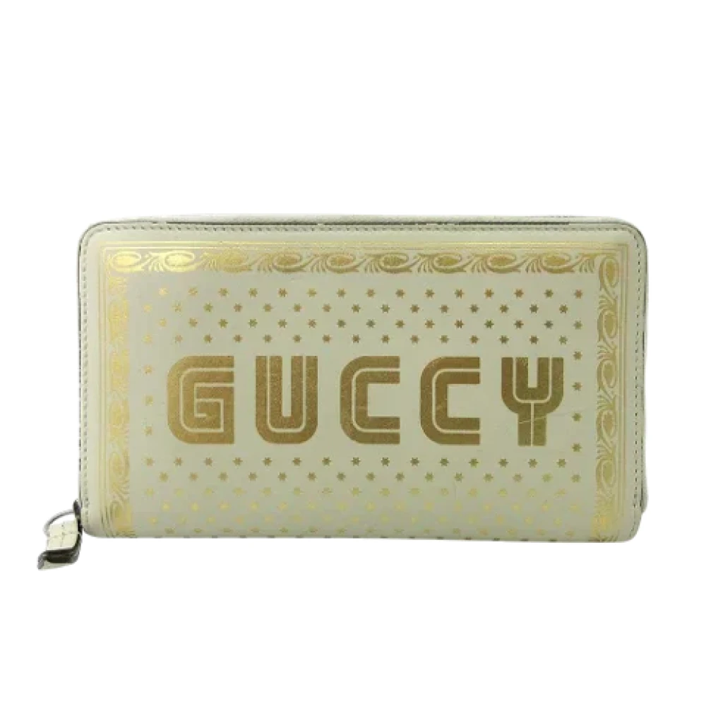 Gucci Vintage Pre-owned Leather wallets Gray Dames