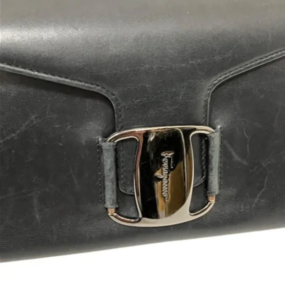 Salvatore Ferragamo Pre-owned Leather wallets Black Unisex