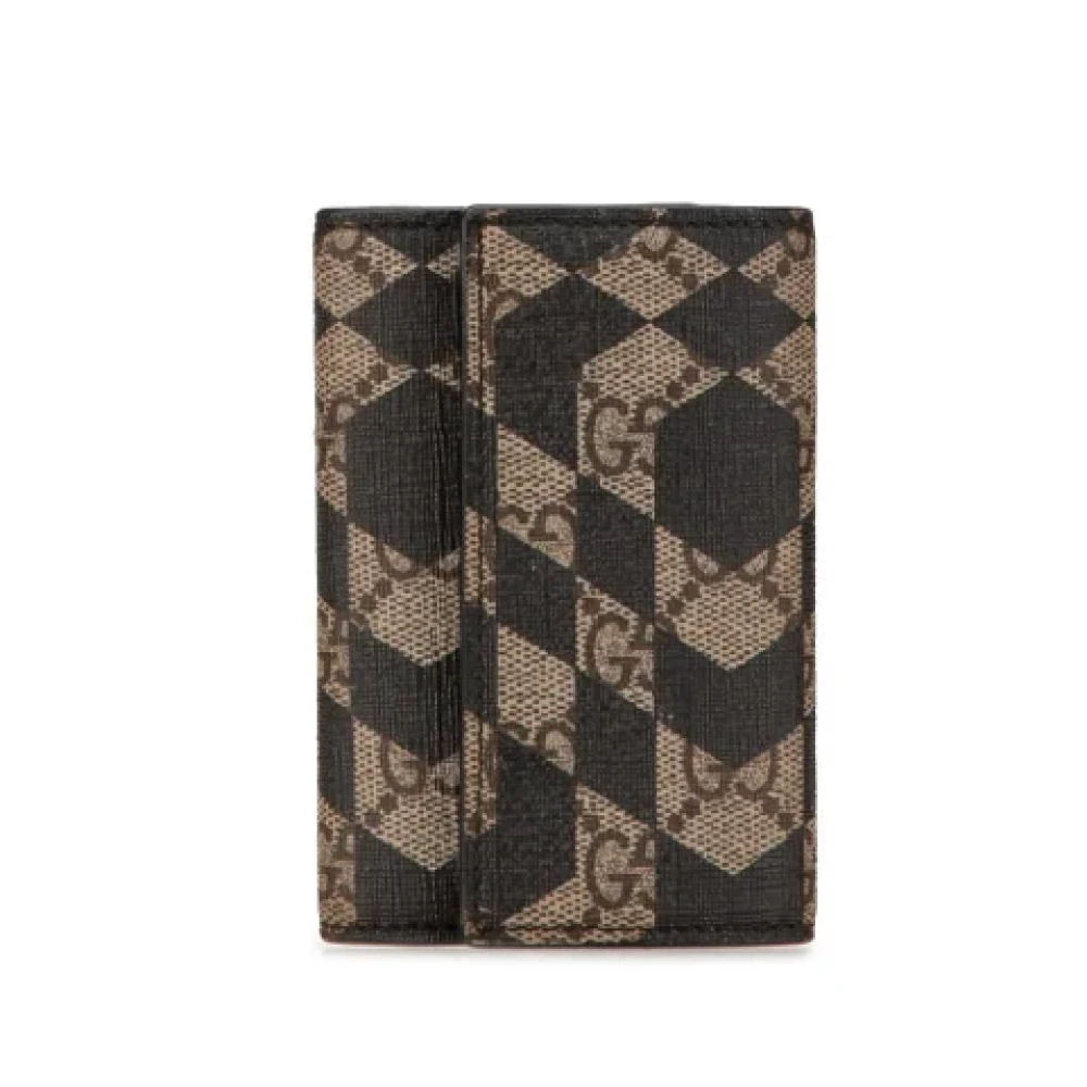 Gucci Vintage Pre-owned Leather key-holders Black Dames